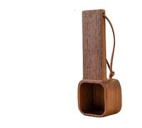 Cuchara Medidora Cafe Cucharas de café madera nogal, cuchara medidora colgante con cuerda, granos molidos, cuadrada for té y azúcar, for el hogar la oficina(L)