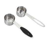 Cuchara medidora de acero inoxidable, cuchara medidora precisa para leche en polvo, té, café en grano, tamaño mediano, fácil de transportar, tienda, diseño simple y elegante,