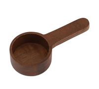 Cuchara medidora de café, cuchara de café de, sopa, cocina, agitador, herramientas de cocina, utensilios para proteína en polvo, té, sal de baño (Nogal Negro Corto)