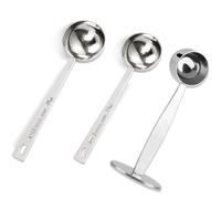 Cuchara medidora de café expreso, prensa de cuchara de café dos en uno, martillo de presión de acero inoxidable, cuchara de medición, grano de medición, cuchara de presión especial para café