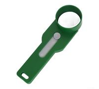 Cuchara medidora de doble tamaño con embudo integrado para un manejo preciso de cantidades grandes o pequeñas de suplementos, especias, azúcar y agentes de limpieza (es verde)