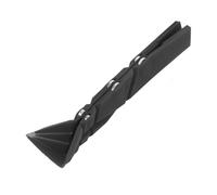 Cuchara medidora de silicona de fondo plano 3 en 1, diseño plegable que ahorra espacio para herramientas de cocina (negro)