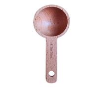 Cuchara medidora portátil de 7,5/10/15/30/45 ml, madera nogal y haya, for té, café granos(20ml-Beech Wooden)