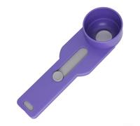 Cuchara multiusos con embudo integrado, embudo suave a prueba de fugas, opciones de doble capacidad para botellas estrechas cuchara (morado)