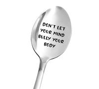 Cuchara ""No dejes que tu mente intimide a tu cuerpo"" - Regalos para recuperarse para mujeres y hombres - El mejor regalo de recuperaci n - Cuchar