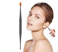 Cuchara oído silicona | Cleaners cejas reutilizables doble cabeza en, herramienta limpieza raspador masaje orejas, experiencia cómoda para las familias
