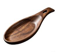 Cuchara ovalada redonda de madera con forma de pez organizador de cocina para encimera de cocina (pescado)
