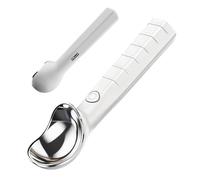 Cuchara Para - Acero Inoxidable De 8,3x2,36 Pulgadas | Cuchara De Metal Calentada Con Calentamiento Constante Para Postres Congelados Duros | Recogedor Antiadherente Profesional | Herramienta D