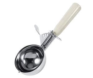 Cuchara para cremas heladas de acero inoxidable, cucharas de frutas y verduras, herramienta de cocina de café, 9 tamaños (tamaño: 6,8 cm)