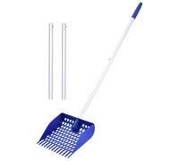 Cuchara para excrementos de pollo, rastrillo y cuchara de gallinero, herramienta desmontable de aleación de aluminio para aves de corral para interiores y exteriores, hámster, perros, gatos, conejos