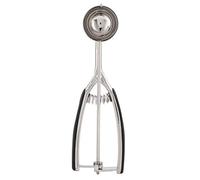 Cuchara para Helado Acero Inoxidable Herramienta de Cocina Profesional Multiusos para Helado Fruta Melón Bolas Galletas Cuchara Acero Inoxidable 304 Pulido Espejo Plata 161g (44mm)