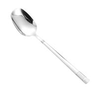 Cuchara para helado, cuchara de café | Cuchara de yogur de acero inoxidable, herramienta para mezclar capuchino, mango largo resistente al calor para remover café, té y leche de chocolate