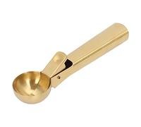 Cuchara para helado de acero inoxidable con gatillo: antiadherente y apta para lavavajillas, con mango ergonómico para frutas, pimientos, magdalenas y más.