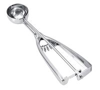 Cuchara para Helado Pequeña, Mango con Gatillo de 4 Cm, Gatillo para Helado con Cuchara para Galletas (4 Cm de diámetro), Acero Inoxidable (4CM)