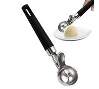 Cuchara para hornear - Cortador de galletas de acero inoxidable y cuchara de postre - Moldeador de bolas de acero inoxidable Diseño ergonómico para cocinas, panaderías, dulces, cupcakes, albóndigas
