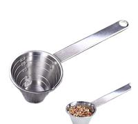 Cuchara para hornear de metal - Herramienta dosificadora multifuncional, calibrador de material de acero inoxidable, herramientas de cocina para dosificar, cuchara medidora de acero inoxidable de