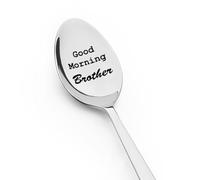 Cuchara para mejor hermano, regalo de hermana mayor, hermano, regalo de graduación de cumpleaños para cuñado, buenos días, hermano, cuchara para hermano, hermano, té, café, regalos para hombres y
