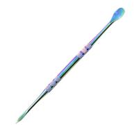 Cuchara para orejas, recogedor de orejas de acero inoxidable colorido de 4, 8 pulgadas, recogedor de herramientas de eliminación de cerumen portátil fácil de limpiar