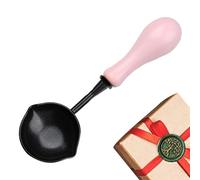 Cuchara Para Sellar ceras Antiadherente - Cuchara Para Derretir Sellos De ceras De 10,4 X 3,4 Cm, Herramienta Artesanal Resistente Al Fuego Con Mango De Madera, Accesorio Para Verter Cerra Preciso