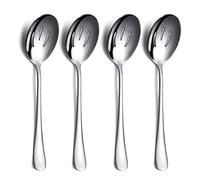 Cuchara para servir 4 piezas,Kyraton Cuchara para servir,in uchara para servir ranurada Utensilios para servir de acero inoxidable, set para servir Embalaje de 4 piezas