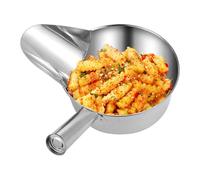 Cuchara para servir alimentos, pala de cocina de acero inoxidable para servir palomitas de maíz, herramienta ergonómica, utensilios de cocina para sal, azúcar, caramelos, palomitas de maíz, arroz