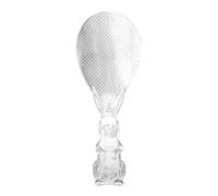 Cuchara para servir arroz, cuchara de conejito transparente, paleta de arroz, herramienta de cocina para puré de papas, cuchara plana multifuncional para mezclar revocación de hornear con S