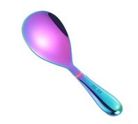Cuchara para servir arroz sin esfuerzo, diseño de acero inoxidable para una limpieza rápida después de su uso (D)