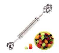 Cuchara Parisine Para Agua,Cuchillo De Fruta Doble De Acero Inoxidable,Para Sorbete Postre Para Servir Pitaya Kiwi Tomates - Servicio Pitaya Kiwi Tomates Mantequilla Pera