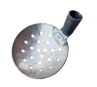 Cuchara pélvica para correr, cuchara de inmersión, cuchara de limpieza de hierro resistente, removedor de lodos de metal, herramienta de eliminación de lodos de metal, redondeada para una limpieza