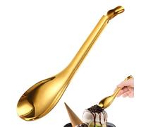 Cuchara pequeña para servir, cuchara pequeña de madera, juego de cucharas de madera para utensilios, cuchara de caviar de acero inoxidable, cucharas pequeñas ranuradas para sacar alcaparras de oliva