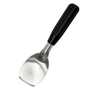 Cuchara plana de helado resistente con borde dentado, fácil de tallar y raspar los helados más duros. Cuchara de sorbet n Gelato con mango antideslizante de buen agarre (1 unidad)