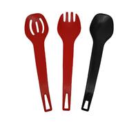 Cuchara portátil de diseño práctico ABS multifunción para cuchara, tenedor, utensilios, accesorios de cocina, colador de sopa