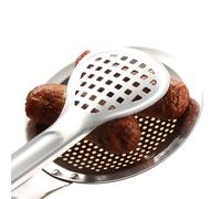 Cuchara ranurada para skimmer - Cucharas coladoras de acero inoxidable 2 en 1 | Colador de araña para cocinar | Cucharón de espumadera de metal, cuchara de malla de aceite para freír, cucharón de