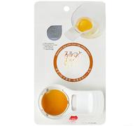 Cuchara separadora de yema de huevo de estilo japonés con gancho seguro para una fijación estable al cuenco, polipropileno apto para alimentos, mango ergonómico, diseñada para hornear y cocinar