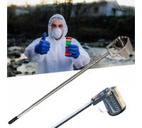 Cuchara telescópica para muestreo de agua con construcción de acero inoxidable, longitud ajustable para una recogida eficiente de la calidad del agua