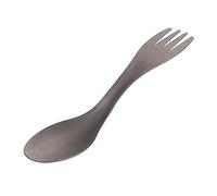 Cuchara tenedor cubiertería ultraligera de titanio spork para camping acampada senderismo picnic viaje deporte al aire libre, El Mejor Juego de Cubiertos para Camping y Actividades al Aire Libre