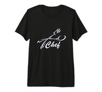 Cuchara y Tenedor Kit Chef Herramientas Cocina Restaurante Camiseta Premium