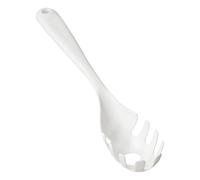 Cuchara y tenedor para servir pasta - Utensilio para fideos mejorado con dientes | Herramienta de mango largo resistente al calor para uso en la cocina, servidor de espagueti de fácil agarre, accesori