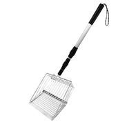 Cucharada De Cacha De Gato - Mango Largo, Tamiz Desmontable | Pala De De Malla Fina Ajustable Para Residuos De Pollo, Removedor De Mordaza Grande Para Familias Multimarco, Limpiador De C