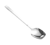 Cucharada de postre larga, cucharada de helado - Cucharas de yogur de acero inoxidable | Herramienta de revolviendo capuchino, cucharada de mango largo resistente al calor para revolver café, té y l