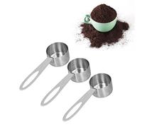 Cucharadas de cucharada, 3 piezas Cuchara medidora de acero inoxidable de 30 ml Cucharas de condimento apilables para café Leche Fruta en polvo Té suelto Hornear