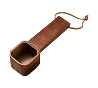 Cucharadita de café, cuchara de café de madera, cuchara de café de madera cucharada, cuchara métrica de madera, cuchara de madera maciza de nogal natural para condimentos de té