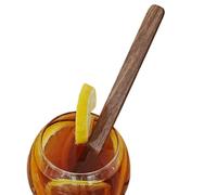 Cucharas agitadoras - Agitador de café de madera, cuchara de mezcla de 7.87 x 0.59 pulgadas de largo con acabado natural, accesorios de cocina reutilizables, cucharadita de postre, utensilios de miel
