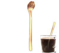 Cucharas de acero inoxidable, cuchara de café con forma de pata de gato - Cucharas para revolver de cocina con garra de gato | Cucharadita portátil multifuncional, cucharas de postre inoxidables para