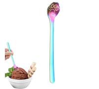 Cucharas de acero inoxidable, cuchara de café con forma de pata de gato, Cucharas para revolver de cocina con garra de gato, Cucharadita portátil multifuncional, cucharas de postre inoxidables para he