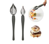 Cucharas De Acero Inoxidable De 2 Piezas, Utensilios De Cocina, Herramientas Para Servir Alimentos, Accesorios Para Hornear, Utensilios De Cocina Creativos