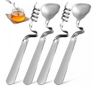 cucharas de acero inoxidable para miel y mermelada, para té, café y yogur.