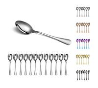 Cucharas de cena, Kyraton 12 piezas Cuchara de mesa de acero inoxidable de 19 cm, cucharas de sopa, cucharas Sliverware Apto para lavavajillas Juego de 12
