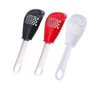 Cucharas de cocina para cocinar, 3 cucharas de cocina multifuncionales, espumador de mano, triturador de papas, separador de yema de huevo para el hogar, apartamento, restaurante, tienda de repostería