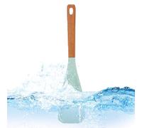 Cucharas de cocina para cocinar, cuchara de espátula, cuchara de silicona cucharada, espátula resistente al calor, utensilios de cocina con mango de madera para cocinar y servir